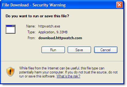 IE File Save Dialog